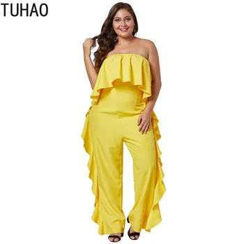 TUHAO 2019 Spring Summer Elegant Black Jumpsuits Women Jumpsuit Overall PLUS SIZE 5XL 4XL Ruffles Long Pants Party Bodysuit DLM
TUHAO 2019 Spring Summer Elegant Black Jumpsuits Women Jumpsuit Overall PLUS SIZE 5XL 4XL Ruffles Long Pants Party Bodysuit DLM