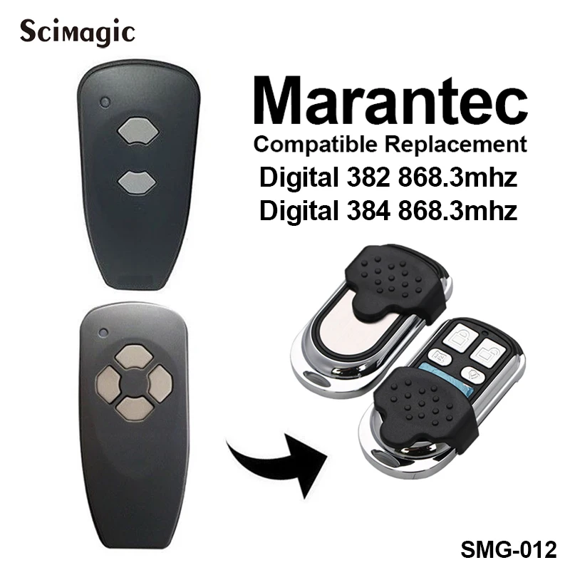 Marantec Digital 382 Digital 384 garage door remote controller Compatible with MARANTEC 131 D302 D304 D313 D323 D321 868mhz
Marantec Digital 382 Digital 384 garage door remote controller Compatible with MARANTEC 131 D302 D304 D313 D323 D321 868mhz