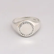 Женское кольцо из серебра 925 пробы с фианитом|Кольца|