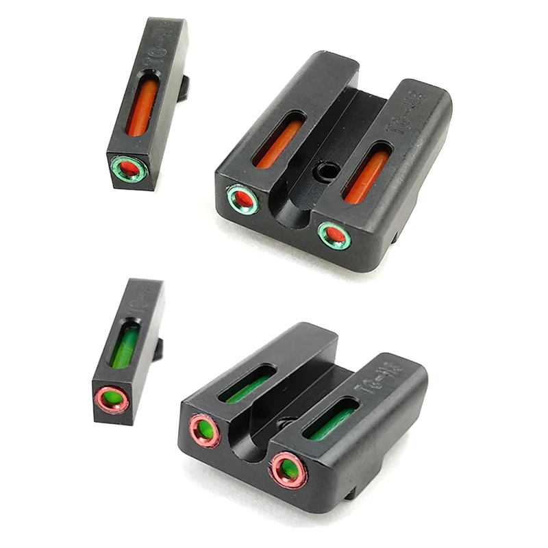 Designed Hunting Red Green Fiber Optic Front with Combat Rear Sights focus lock for Glock
Designed Hunting Red Green Fiber Optic Front with Combat Rear Sights focus lock for Glock