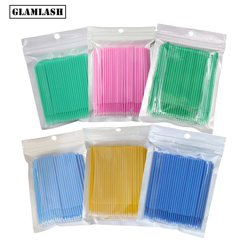 GLAMLASH 500pcs Disposable Micro Brush Mascara Wands Applicator Eyelashes Extension Individual Lash Removing Swab Makeup Tools
GLAMLASH 500pcs Disposable Micro Brush Mascara Wands Applicator Eyelashes Extension Individual Lash Removing Swab Makeup Tools