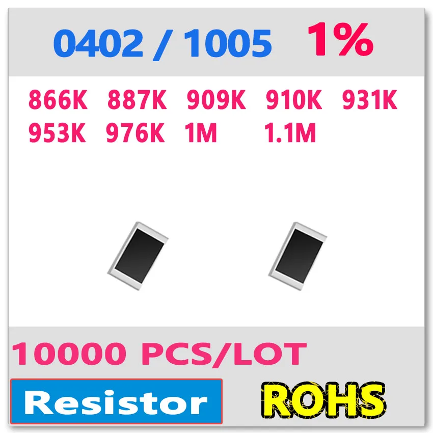 JASNPROSMA OHM 0402 F 1% 10000pcs 866K 887K 909K 910K 931K 953K 976K 1M 1.1M smd 1005 866kohm 887kohm 909kohm 910kohm 931kohm
JASNPROSMA OHM 0402 F 1% 10000pcs 866K 887K 909K 910K 931K 953K 976K 1M 1.1M smd 1005 866kohm 887kohm 909kohm 910kohm 931kohm