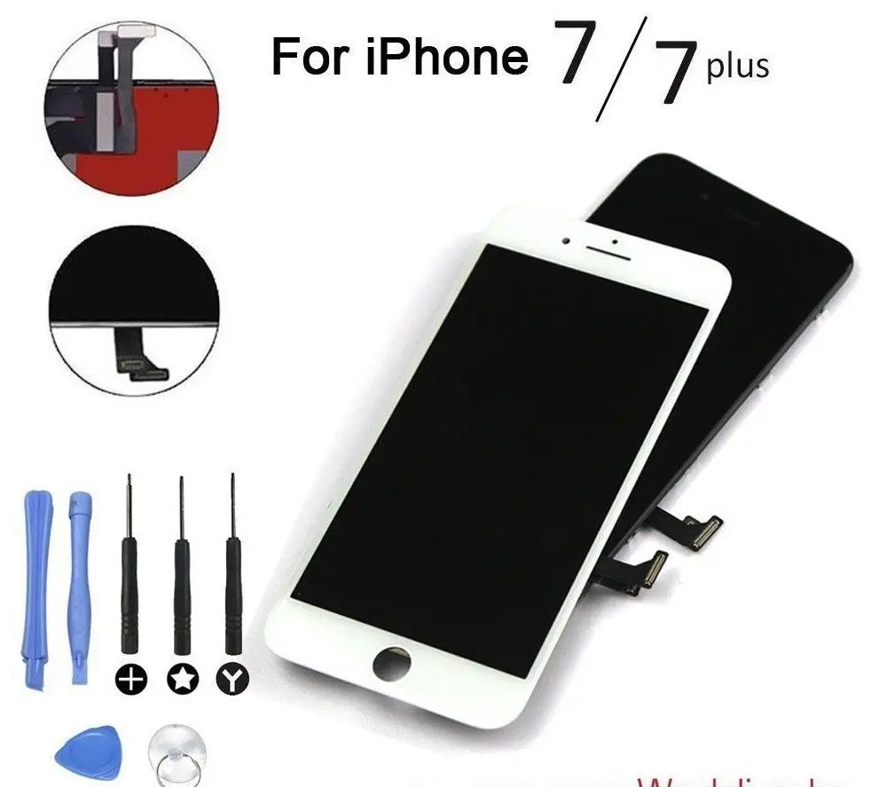 100% Tested High quality LCD Display for Iphone 7 LCD /7 PLUS Replacement Assembly LCD+Touch screen digitizer+Tools
100% Tested High quality LCD Display for Iphone 7 LCD /7 PLUS Replacement Assembly LCD+Touch screen digitizer+Tools
