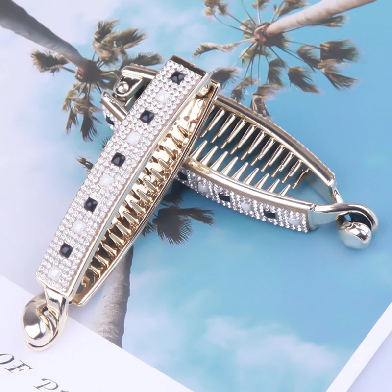 YOORAM Fish Shape Pearl Rhinestone Hair Claw Clips Hair Jewelry Banana Barrettes Hairpins Hair Accessories For Women Clips
YOORAM Fish Shape Pearl Rhinestone Hair Claw Clips Hair Jewelry Banana Barrettes Hairpins Hair Accessories For Women Clips