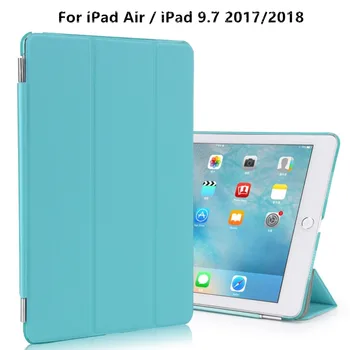 For iPad Air / iPad 9.7 2017/2018 Case, Smart Cover Case w/ Translucent Frosted Hard Back & Magnetic Triple Folding Cover
For iPad Air / iPad 9.7 2017/2018 Case, Smart Cover Case w/ Translucent Frosted Hard Back & Magnetic Triple Folding Cover