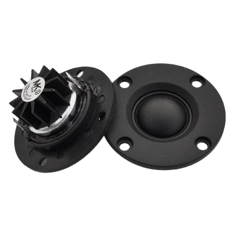 Tweeter Speaker 6 Ohm 30W Hifi Soft Dome Silk Film Treble Loudspeaker Neodymium Toothed Heat Sink 2Pcs #8
Tweeter Speaker 6 Ohm 30W Hifi Soft Dome Silk Film Treble Loudspeaker Neodymium Toothed Heat Sink 2Pcs #8