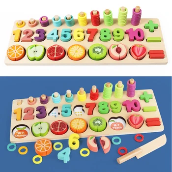New Math Toy Wooden Puzzle Toy Matching Toy fruit cutting Shape Intelligence Building Educational Toys Birthday Gift D96
New Math Toy Wooden Puzzle Toy Matching Toy fruit cutting Shape Intelligence Building Educational Toys Birthday Gift D96