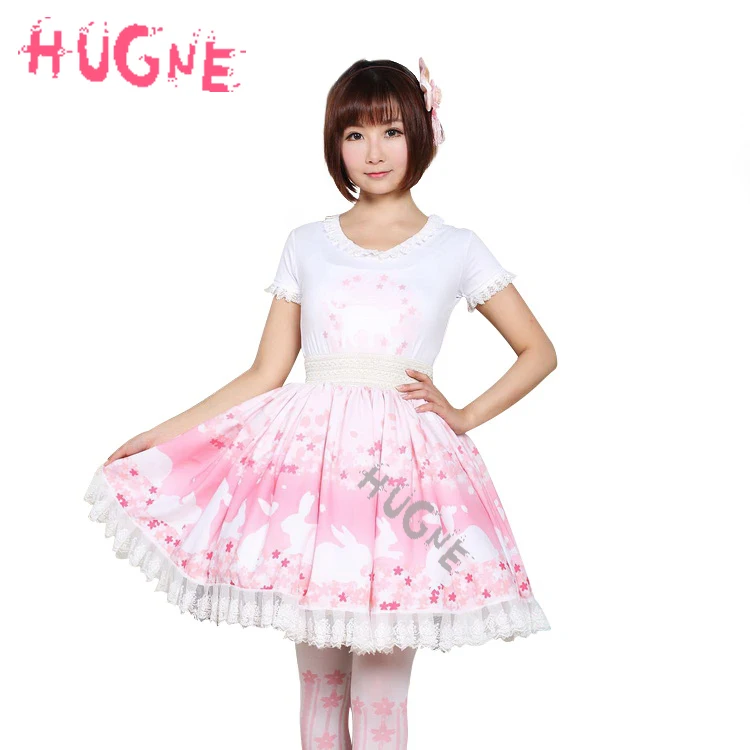 Sweet pink lace lolita Skirt cherry Blossoms and cat printed SK trimed cute fashion japanese elastic
Sweet pink lace lolita Skirt cherry Blossoms and cat printed SK trimed cute fashion japanese elastic