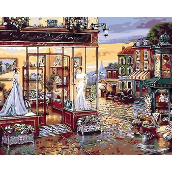 DIY Oil Painting By Numbers Hand Painted Canvas Oil Paintings Art picture Wall For Living Room Fairy tale street & dream DY494
DIY Oil Painting By Numbers Hand Painted Canvas Oil Paintings Art picture Wall For Living Room Fairy tale street & dream DY494