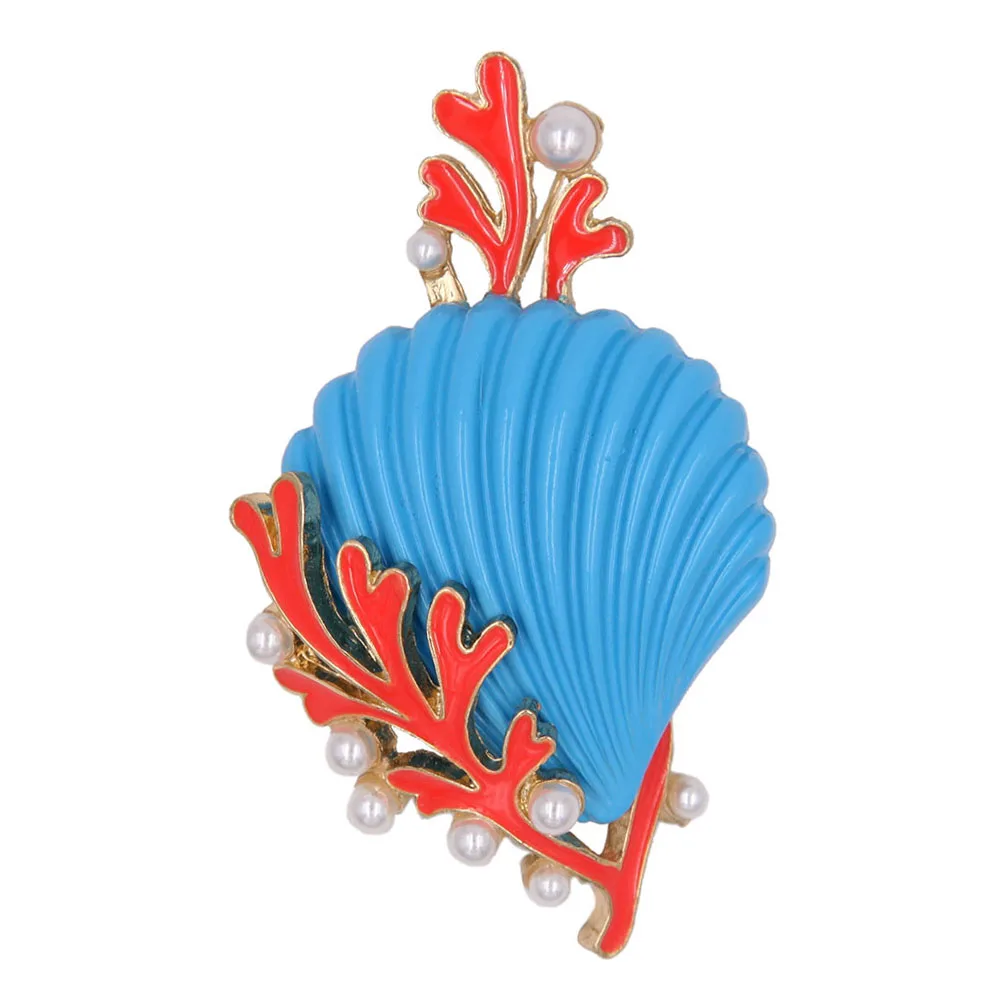 Lifelike Enamel Coral Shell Brooch Pin Pearls Ocean Sea Animal Women Garment Fashion Jewelry
Lifelike Enamel Coral Shell Brooch Pin Pearls Ocean Sea Animal Women Garment Fashion Jewelry