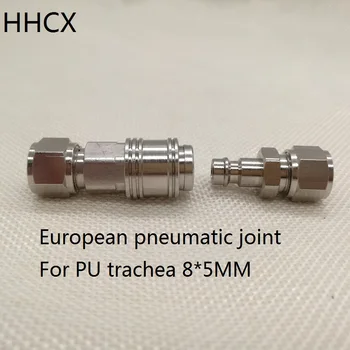 1 set MINI European pneumatic quick connect Pure copper pneumatic joint for 8*5mm PU trachea Pneumatic connector
1 set MINI European pneumatic quick connect Pure copper pneumatic joint for 8*5mm PU trachea Pneumatic connector