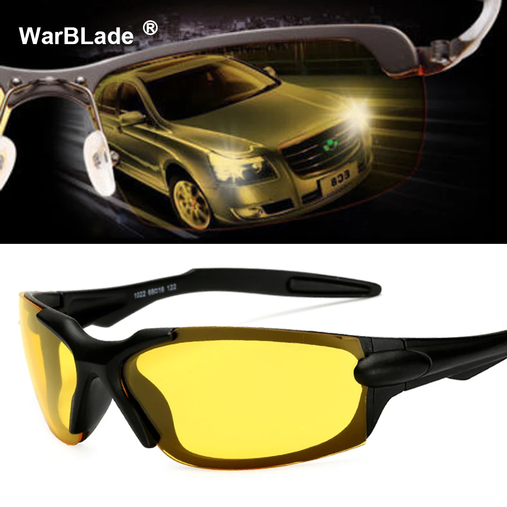 

2020 Night Vision Glasses for Driving Goggles Anti-glare Yellow Lens Car Drivers Sun glasses for Men Women Eyeglasses WarBlade