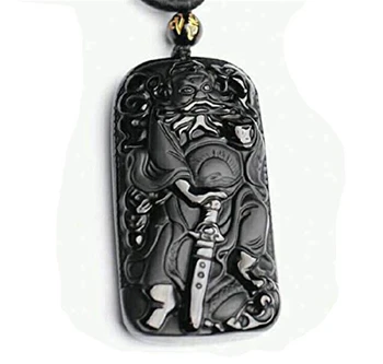 Koraba Fine Jewelry Natural Obsidian Carved Bell Kui Jade Pendant Male and Female Models Domineering Avoid Evil Free Shipping
Koraba Fine Jewelry Natural Obsidian Carved Bell Kui Jade Pendant Male and Female Models Domineering Avoid Evil Free Shipping