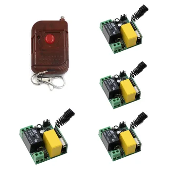 Light Lamp LED Bulb Wireless Remote Control Switches RF AC 220 V 10 A 1 Channel 1X Transmitter + 4 X Receiver Mini Hot Sale
Light Lamp LED Bulb Wireless Remote Control Switches RF AC 220 V 10 A 1 Channel 1X Transmitter + 4 X Receiver Mini Hot Sale