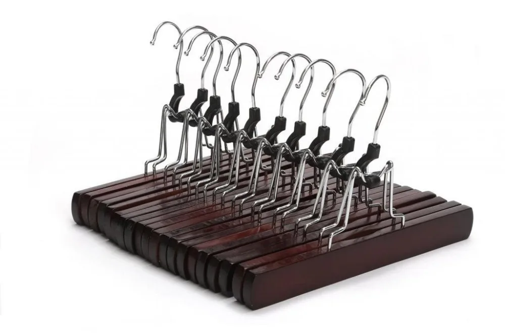 Hangerlink Non-slip Wooden Collection Slack Hanger, Wood Skirt Hangers, Walnut Finish (12pcs/ lot)
Hangerlink Non-slip Wooden Collection Slack Hanger, Wood Skirt Hangers, Walnut Finish (12pcs/ lot)