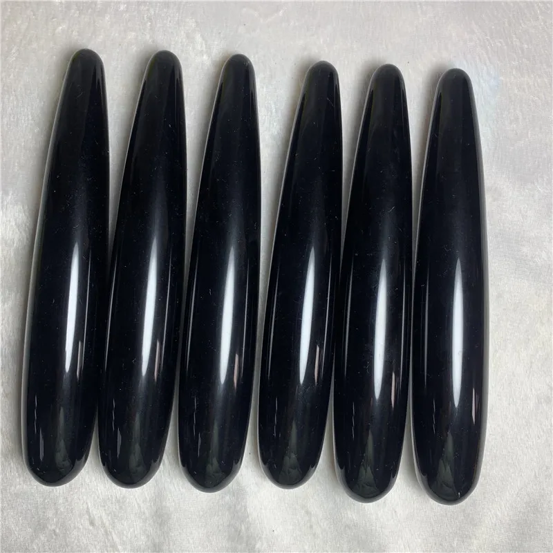 GJ Hand Made 18cm Natural High Quality Black Obsidian Quartz Crystal Massager Wands for Woman Body Health
GJ Hand Made 18cm Natural High Quality Black Obsidian Quartz Crystal Massager Wands for Woman Body Health