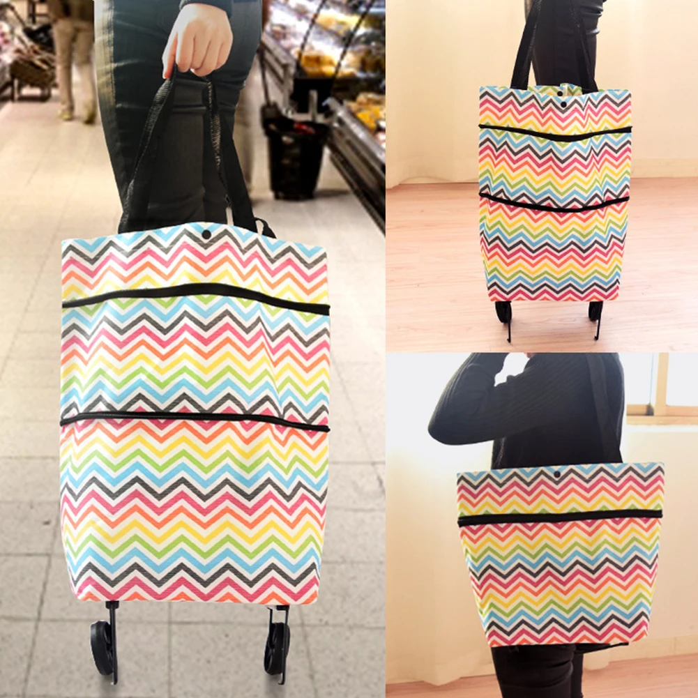 Large Capacity Folding Reusable Shopping Bag on Wheels Grocery Cart Home Trolley Portable Fashion Oxford Cloth Food Organizer #2
Large Capacity Folding Reusable Shopping Bag on Wheels Grocery Cart Home Trolley Portable Fashion Oxford Cloth Food Organizer #2