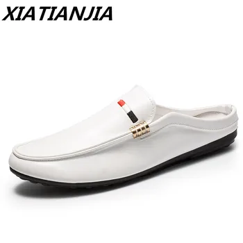 Summer New Half Drag Peas Leather Men Shoes Men's Sneakers Breathable Loafers Men's Moccasins Chaussure Homme Tenis Masculino
Summer New Half Drag Peas Leather Men Shoes Men's Sneakers Breathable Loafers Men's Moccasins Chaussure Homme Tenis Masculino