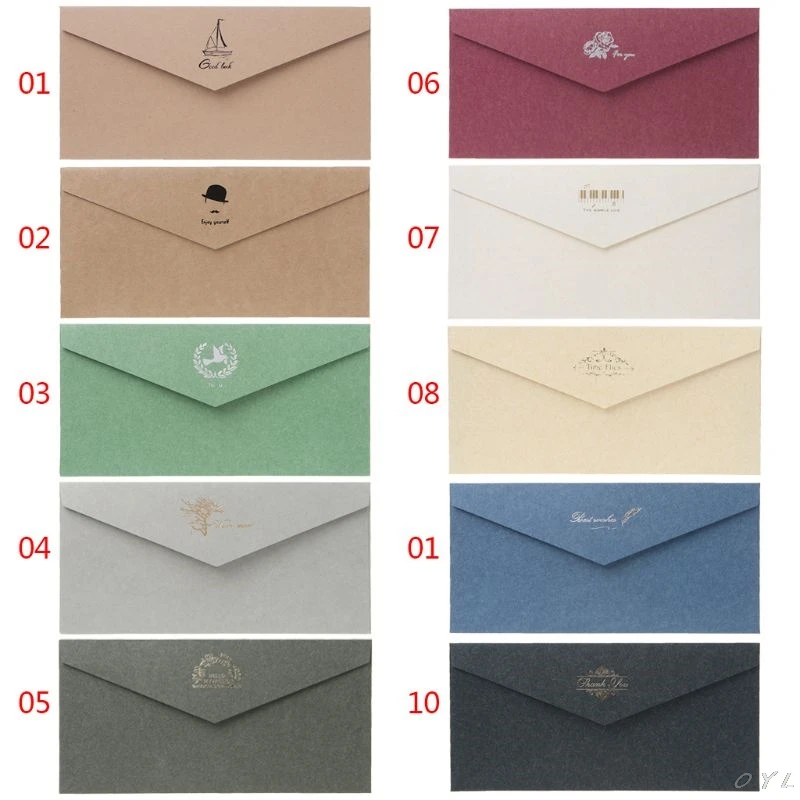 10pcs Retro Vintage Pattern Craft Paper Envelopes For Letter Greeting Cards Wedding Party Invitations
10pcs Retro Vintage Pattern Craft Paper Envelopes For Letter Greeting Cards Wedding Party Invitations