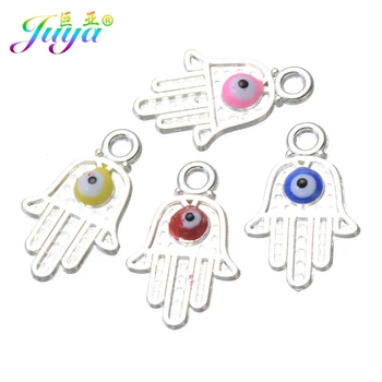 Juya 30pcs/lot Enamel Evil Eye Charms Gold/Silver Color Hamsa Hand Charms For Women Men Handmade Classic Jewelry Making
Juya 30pcs/lot Enamel Evil Eye Charms Gold/Silver Color Hamsa Hand Charms For Women Men Handmade Classic Jewelry Making