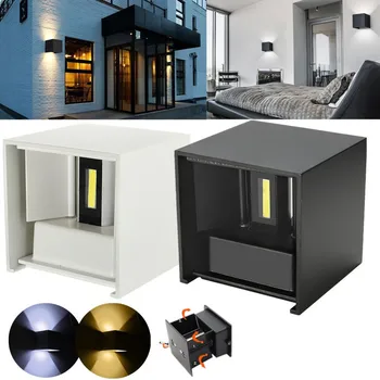 YZKJ Waterproof Modern Outdoor LED Cube Wall Lamp Up And Down Adjustable Light Angle COB Aluminum AC85-265V 6W LED Porch Light
YZKJ Waterproof Modern Outdoor LED Cube Wall Lamp Up And Down Adjustable Light Angle COB Aluminum AC85-265V 6W LED Porch Light