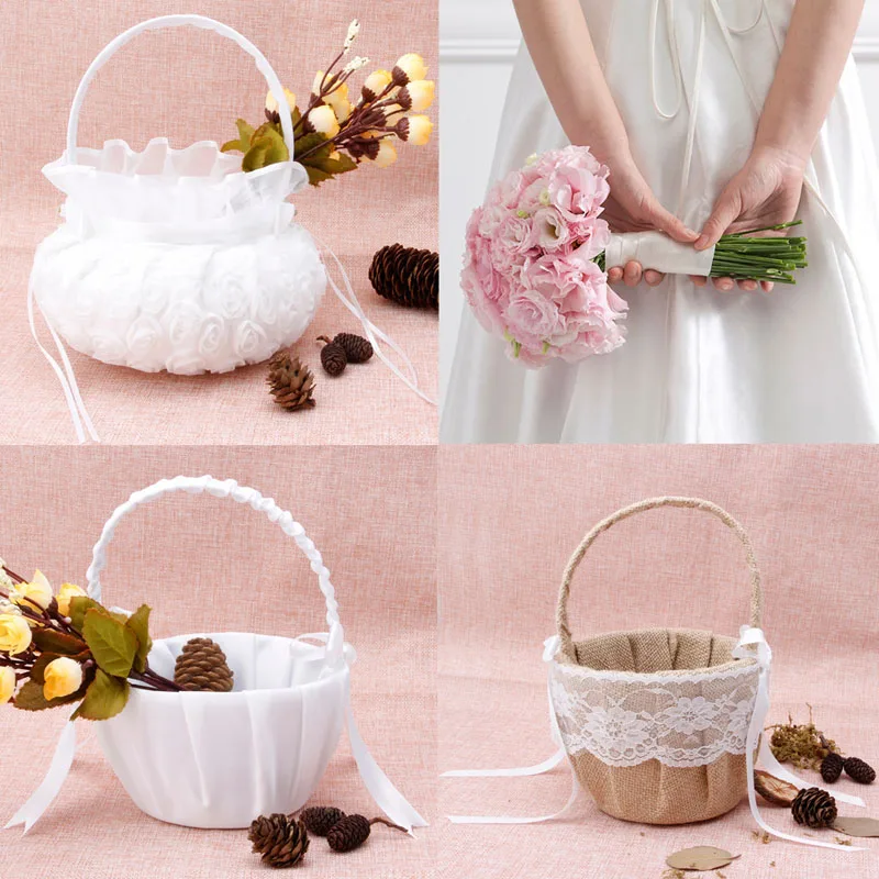 S-home New Romantic Bowknot Burlap Satin Wedding Ceremony Party Rose Flower Girl Basket AUG29
S-home New Romantic Bowknot Burlap Satin Wedding Ceremony Party Rose Flower Girl Basket AUG29