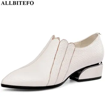 ALLBITEFO real genuine leather women heels Pure color high heel shoes spring autumn sexy ladies fashion high heels comfortable
ALLBITEFO real genuine leather women heels Pure color high heel shoes spring autumn sexy ladies fashion high heels comfortable