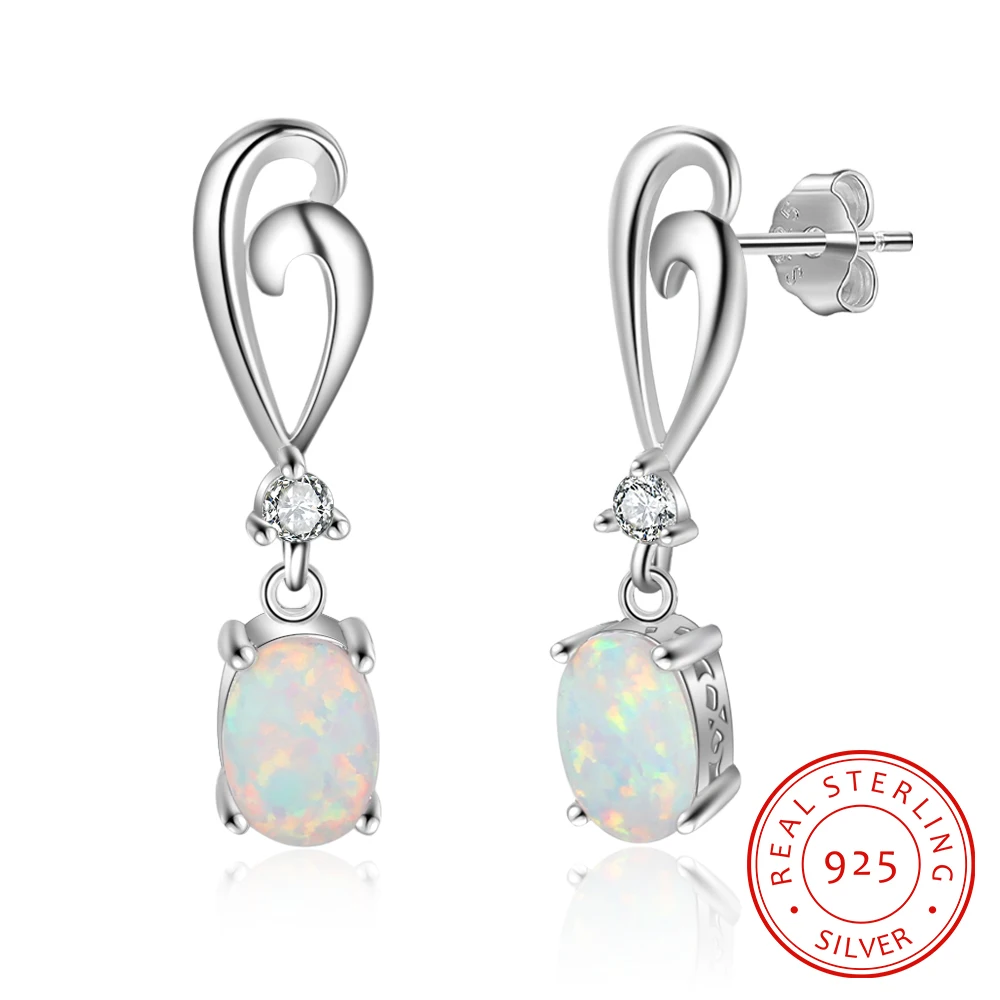 925 Sterling Silver Oval Opal Dangle Earrings Heart Romantic Drop Earrings Wedding Jewelry for Women (EA103251)
925 Sterling Silver Oval Opal Dangle Earrings Heart Romantic Drop Earrings Wedding Jewelry for Women (EA103251)