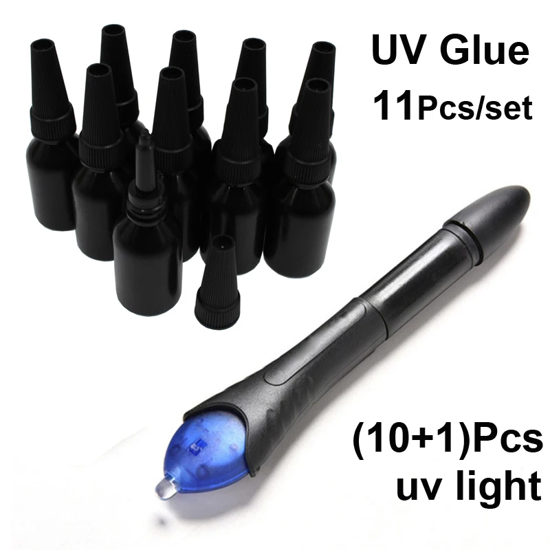 11Pcs/set Super Five Seconds 5 Fix Liquid Glue with 10Pcs Bottle UV Glue Industrial Leather Metal Wood Adhesive Stationery Store
11Pcs/set Super Five Seconds 5 Fix Liquid Glue with 10Pcs Bottle UV Glue Industrial Leather Metal Wood Adhesive Stationery Store