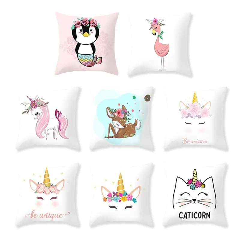 Cartoon Flamingo Unicorn Throw Pillow Case Home Bedroom Soft Square Cushion Cover Office Car Sofa Decorative Pillowcase 45x45cm
Cartoon Flamingo Unicorn Throw Pillow Case Home Bedroom Soft Square Cushion Cover Office Car Sofa Decorative Pillowcase 45x45cm