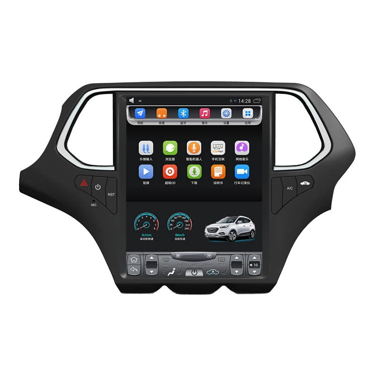 Автомобильный вертикальный сенсорный экран Tesla Android GPS-навигация мультимедиа