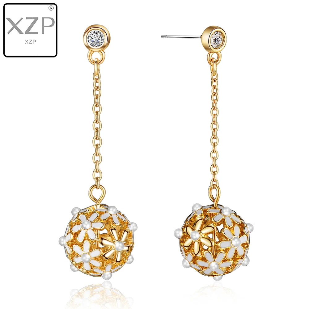 XZP Pendant Earring for Women Long Link Chain with Enamel Flower Pearl Dangle Jewelry S925 Silver Boho Summer Female Earrings
XZP Pendant Earring for Women Long Link Chain with Enamel Flower Pearl Dangle Jewelry S925 Silver Boho Summer Female Earrings