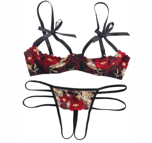 New Arrival Hot Sexy Embroidery soft Push Up Lace Bra Brief Sets G string Panties Sexy Lingeries Underwear RB269
New Arrival Hot Sexy Embroidery soft Push Up Lace Bra Brief Sets G string Panties Sexy Lingeries Underwear RB269