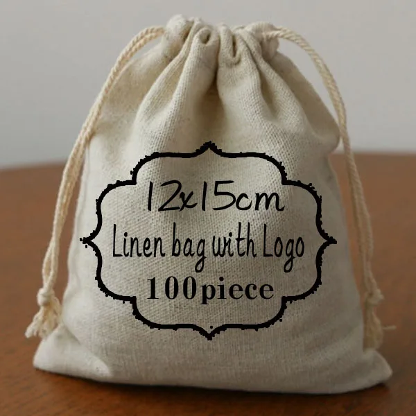 Personalized Logo Linen bag 12x15cm 13x17cm 15x20cm Wedding design Company logo or store name Packaging Pouch
Personalized Logo Linen bag 12x15cm 13x17cm 15x20cm Wedding design Company logo or store name Packaging Pouch