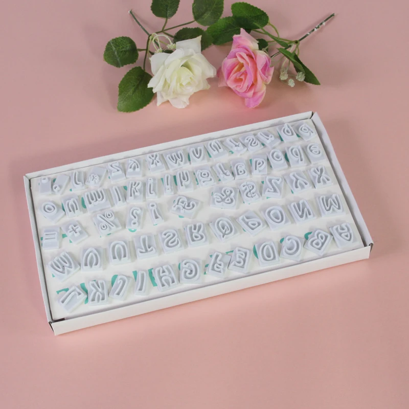 64pcs/set Fondant Cutter Cake Tool Plastic Mold 64 Characters Upper&Lower Case Alphabet Letters Set Cookie Cutters Sugarcraft
64pcs/set Fondant Cutter Cake Tool Plastic Mold 64 Characters Upper&Lower Case Alphabet Letters Set Cookie Cutters Sugarcraft