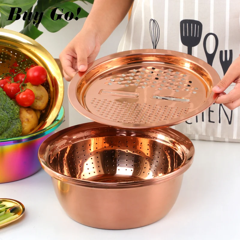 3PC/Set Stainless Steel Vegetable Slicer Fruit Potato Peeler Carrot Grater Strainer Utensil Round Rice Washer Bowl Drain Basket
3PC/Set Stainless Steel Vegetable Slicer Fruit Potato Peeler Carrot Grater Strainer Utensil Round Rice Washer Bowl Drain Basket