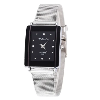 New Diamond Square Dial Women Watch Silver Bracelet Stainless Steel Female Clock Rhinestones Quartz Wristwatch Relogio Feminino
New Diamond Square Dial Women Watch Silver Bracelet Stainless Steel Female Clock Rhinestones Quartz Wristwatch Relogio Feminino