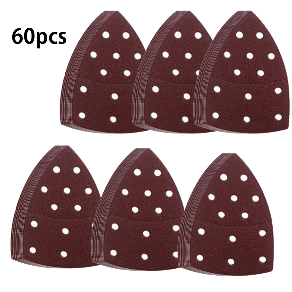 60pcs 150*150*105 Triangle Sandpaper 11 Holes Sanding Sheets Assorted 40/60/80/120/180/240 Grits Mouse Sander Pads
60pcs 150*150*105 Triangle Sandpaper 11 Holes Sanding Sheets Assorted 40/60/80/120/180/240 Grits Mouse Sander Pads