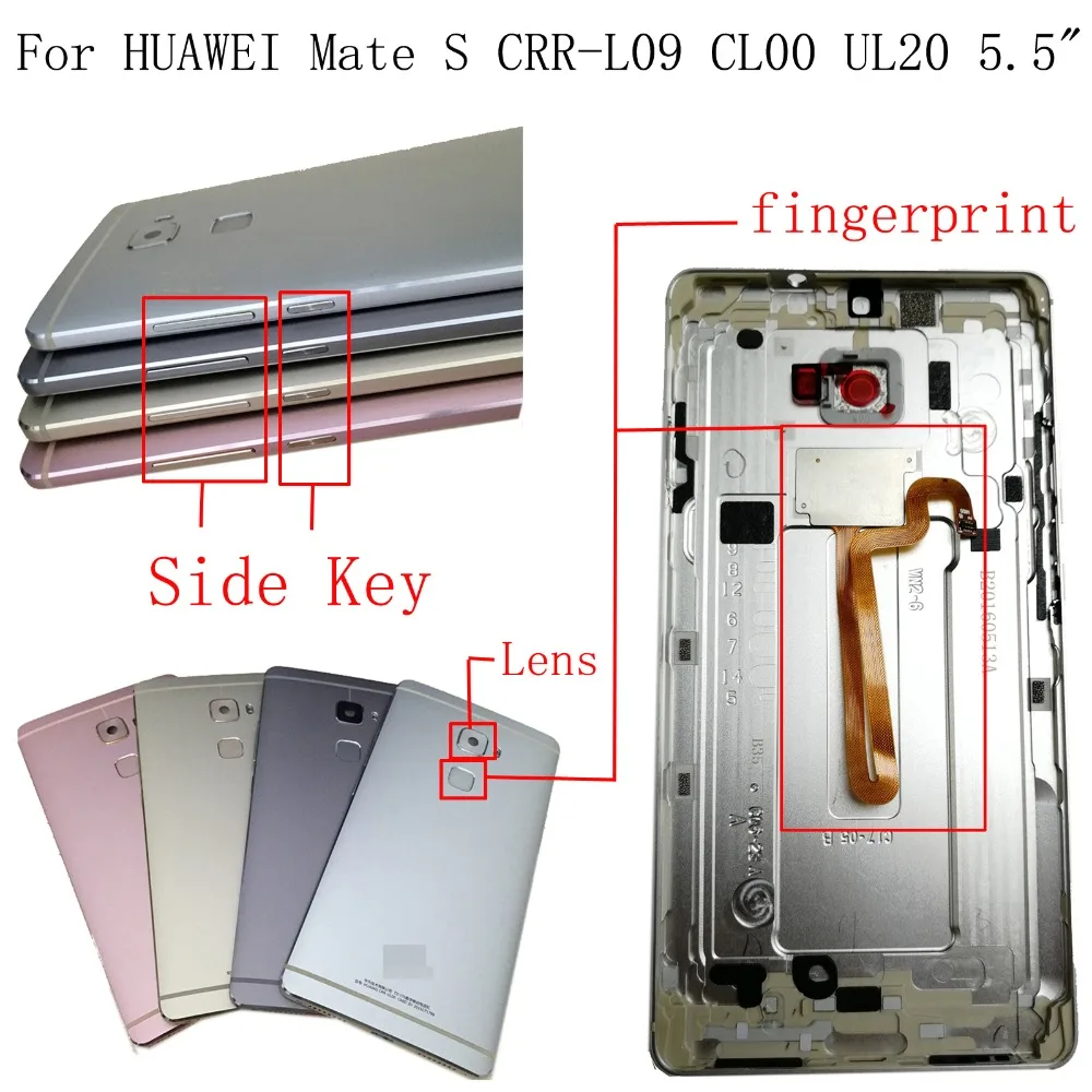 100% Orig New For Huawei Mate S CRR-L09 CRR-L29 CRR-CL00 UL20 UL00 5.5" Rear Back Door Housing Battery Cover with Side Key Lens
100% Orig New For Huawei Mate S CRR-L09 CRR-L29 CRR-CL00 UL20 UL00 5.5" Rear Back Door Housing Battery Cover with Side Key Lens