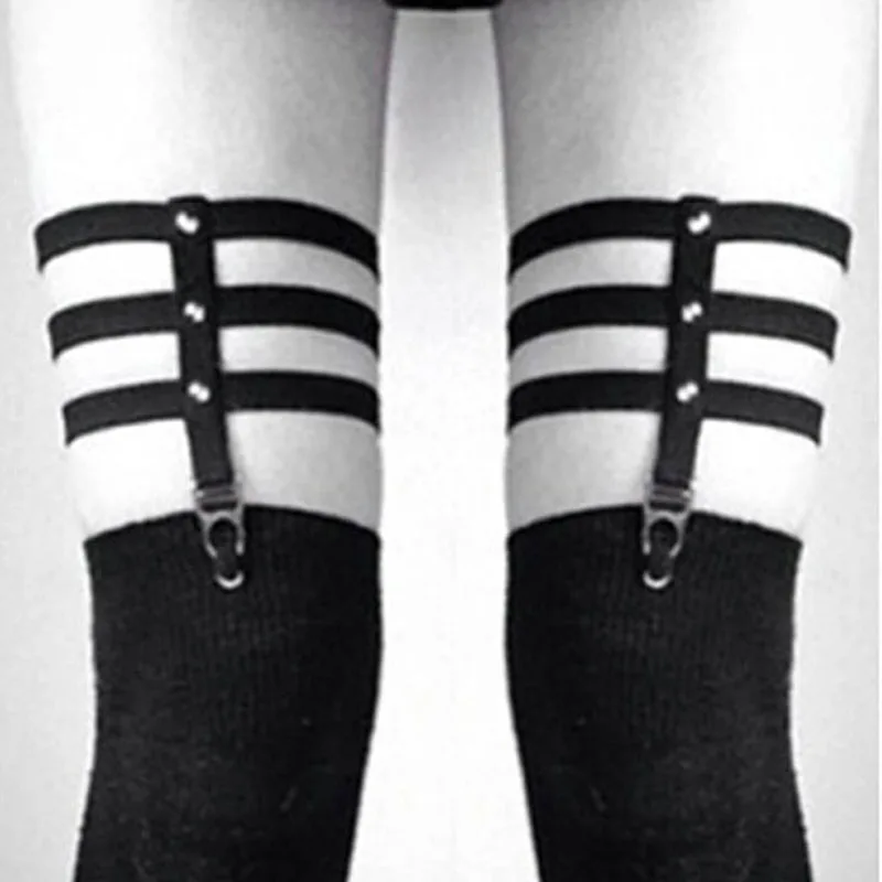 1PC Women Punk Thigh Garter Belt Suspender Leg Garter Belt Harajuku Style Elastic Leg Ring Harness Sexy Garter Stockings
1PC Women Punk Thigh Garter Belt Suspender Leg Garter Belt Harajuku Style Elastic Leg Ring Harness Sexy Garter Stockings