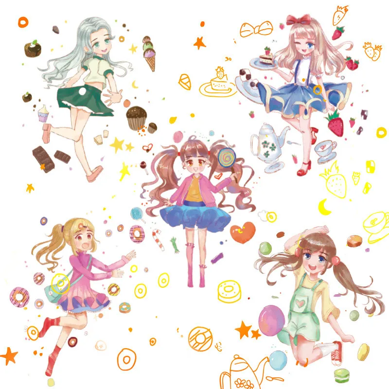 sticker scrapbooking cute girls planner book cartoon washi tapes Label DIY diary bullet journal kids handbook deco stickers
sticker scrapbooking cute girls planner book cartoon washi tapes Label DIY diary bullet journal kids handbook deco stickers