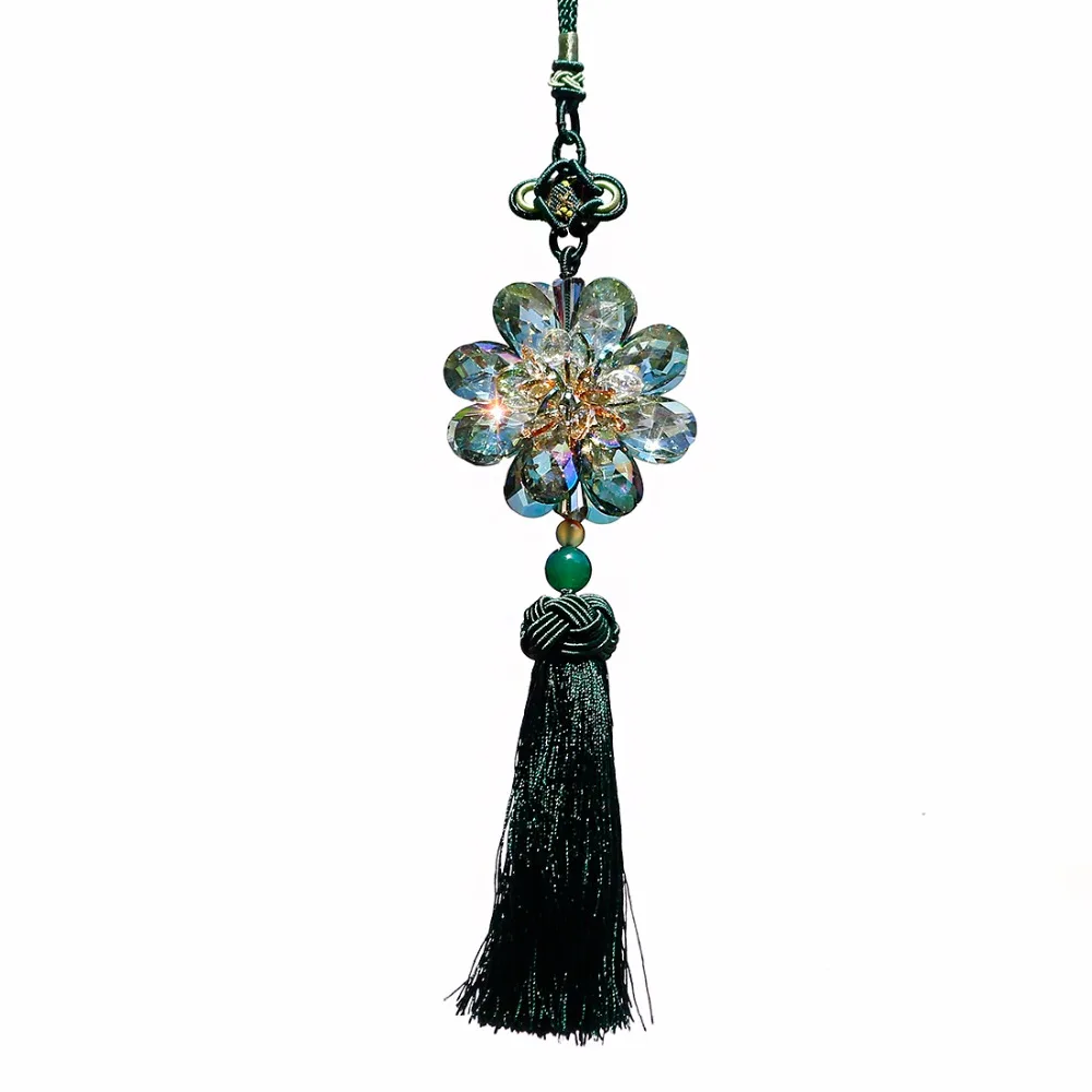 H&D Double 8 Petals Crystal Flower Hanging Suncatcher With Tassel+Chinese Knot Handcrafts Car Ornaments Beautiful Gifts
H&D Double 8 Petals Crystal Flower Hanging Suncatcher With Tassel+Chinese Knot Handcrafts Car Ornaments Beautiful Gifts