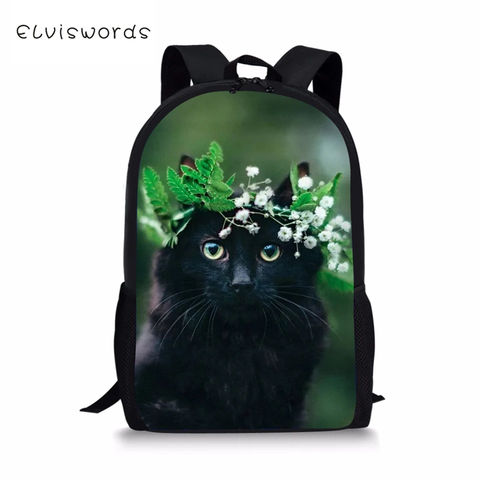 ELVISWORDS Kids Fashion Backpack Cute Black Cats Animal Pattern Children's School Bags Toddler Schoolbags Women Travel Backpack
ELVISWORDS Kids Fashion Backpack Cute Black Cats Animal Pattern Children's School Bags Toddler Schoolbags Women Travel Backpack