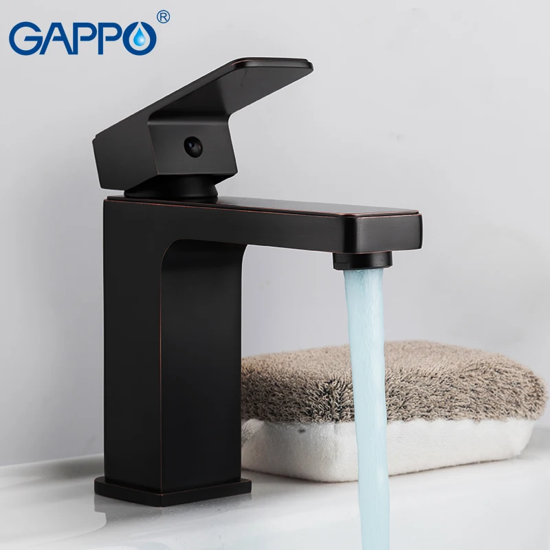 GAPPO смесители для умывальника черный водопад кран ванной краны воды на бортике