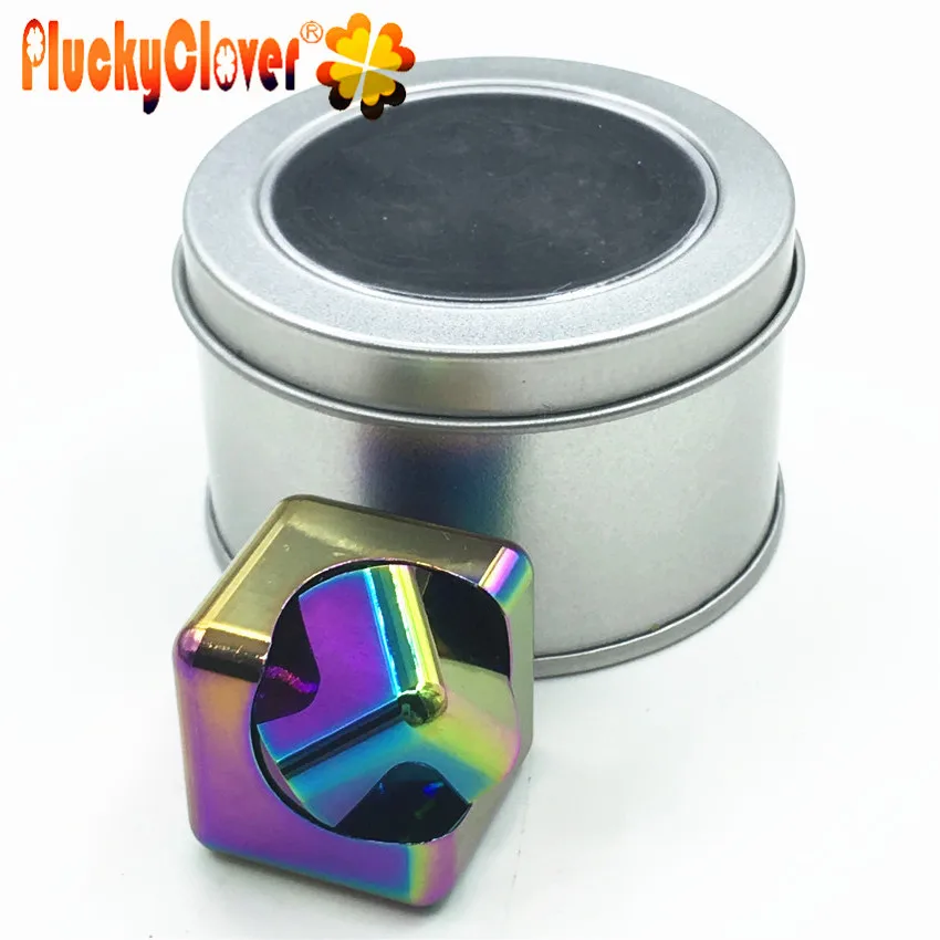 

1 pc Magic cube Fidget Spinners Two-in-one Spiner Whirlwind Square Hand Spinner Toys Finger Gyro EDC Decompression Anxiety Gyros