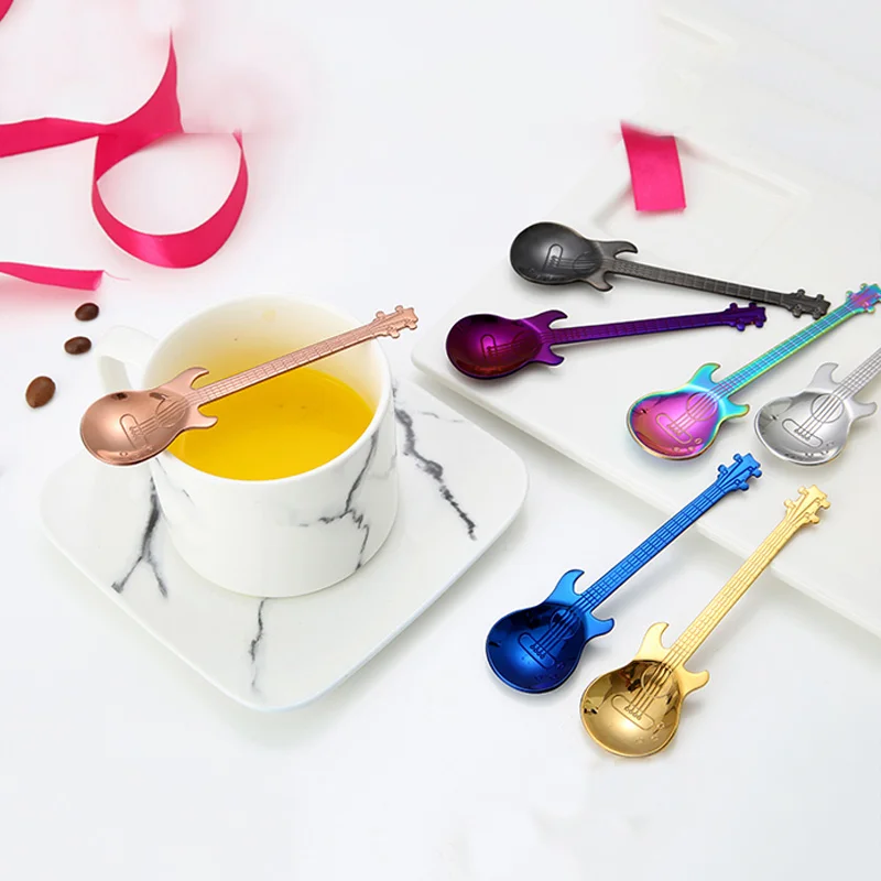 Hifuar 1PC Kitchen Stainless Steel Cartoon Guitar Spoon Creative Milk Coffee Spoon Ice Cream Candy Teaspoon Accessories Flatware
Hifuar 1PC Kitchen Stainless Steel Cartoon Guitar Spoon Creative Milk Coffee Spoon Ice Cream Candy Teaspoon Accessories Flatware