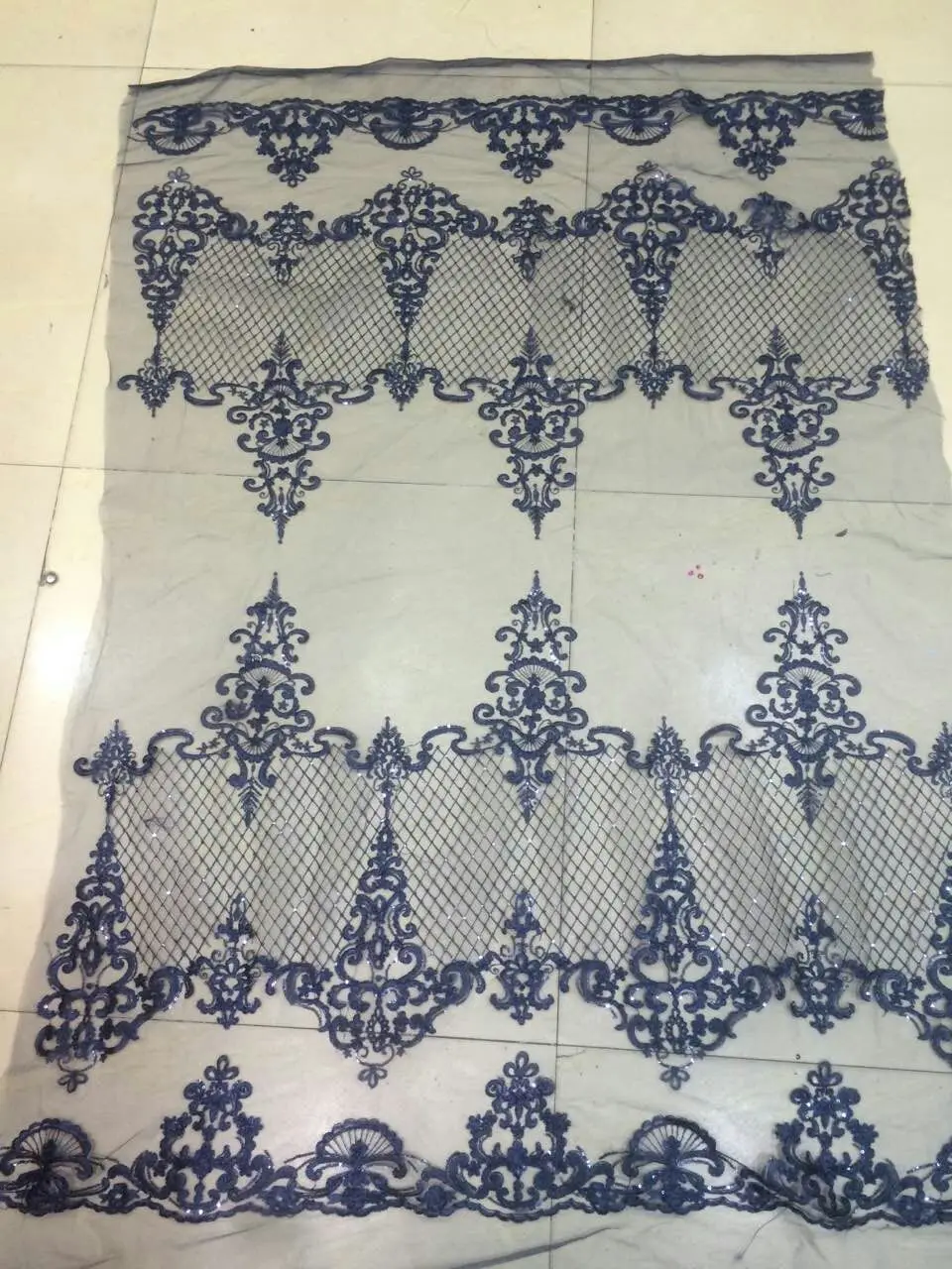 xin006# dark blue luxury french embroidery lace for wedding/evening dress/party.
xin006# dark blue luxury french embroidery lace for wedding/evening dress/party.