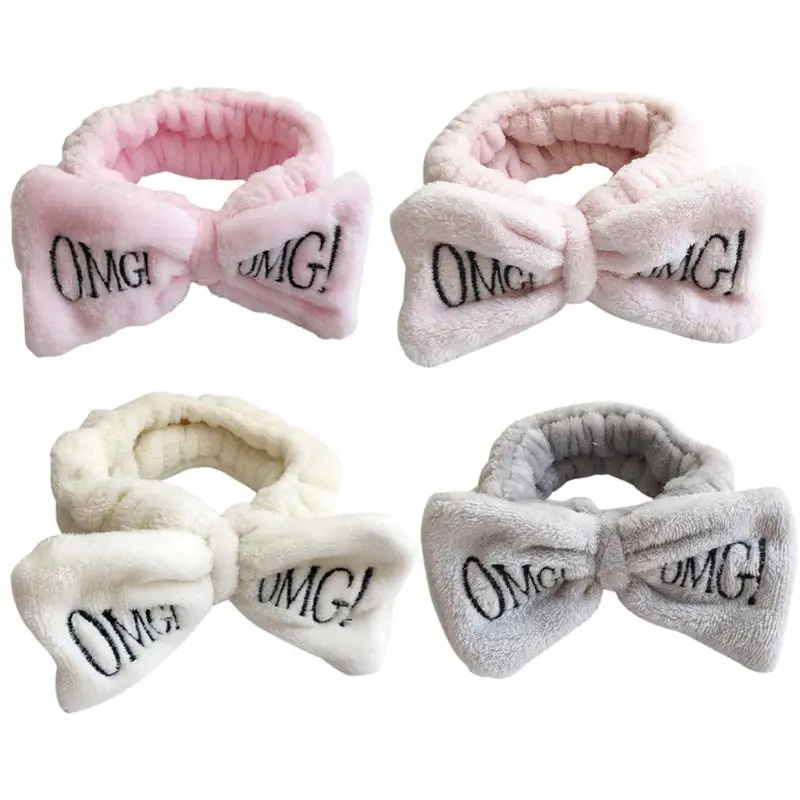 Women Girls Facial SPA Wide Headband Cute Rabbit Ears Bowknot OMG Letters Embroidered Hairband Elastic Turban Makeup Headwrap
Women Girls Facial SPA Wide Headband Cute Rabbit Ears Bowknot OMG Letters Embroidered Hairband Elastic Turban Makeup Headwrap