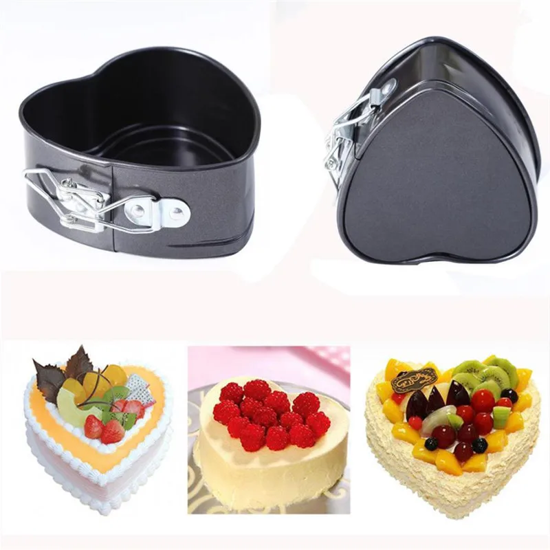 Non-Stick Love Heart Shape Cake Pan Tin DIY Cake Mold Baking Cheese Bread Tray 11CM Midle size cake nould holder oven baking
Non-Stick Love Heart Shape Cake Pan Tin DIY Cake Mold Baking Cheese Bread Tray 11CM Midle size cake nould holder oven baking