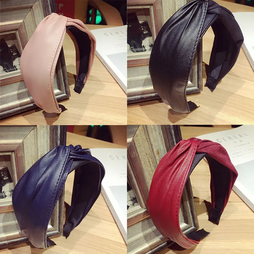 New Retro Handmade PU Leather Bowknot Hairband Girls Bowknot Headband Wide Hair Bands Head Hoop Fashion Women Hair Accessories
New Retro Handmade PU Leather Bowknot Hairband Girls Bowknot Headband Wide Hair Bands Head Hoop Fashion Women Hair Accessories